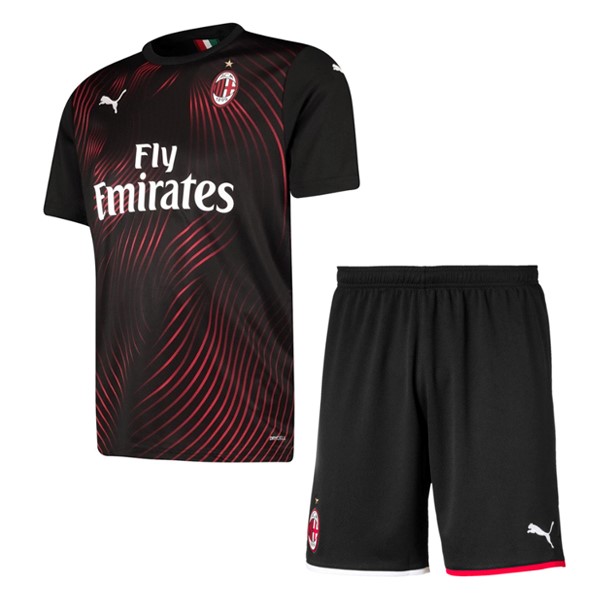 Camiseta AC Milan 3ª Niños 2019-2020 Rojo Negro
